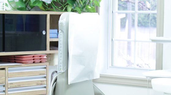 Patient chair in treatment room